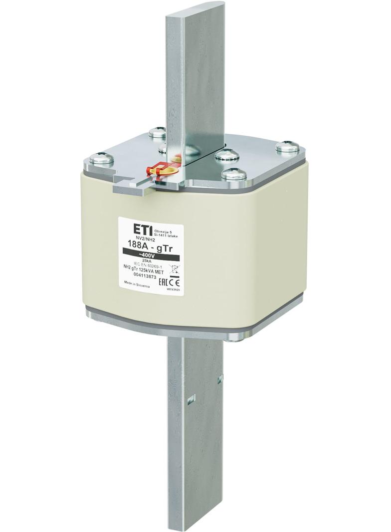 Wkładka topikowa NH pomiarowa gTr NH2 gTr 188A 400V 125kVA MET 004113873 ETI