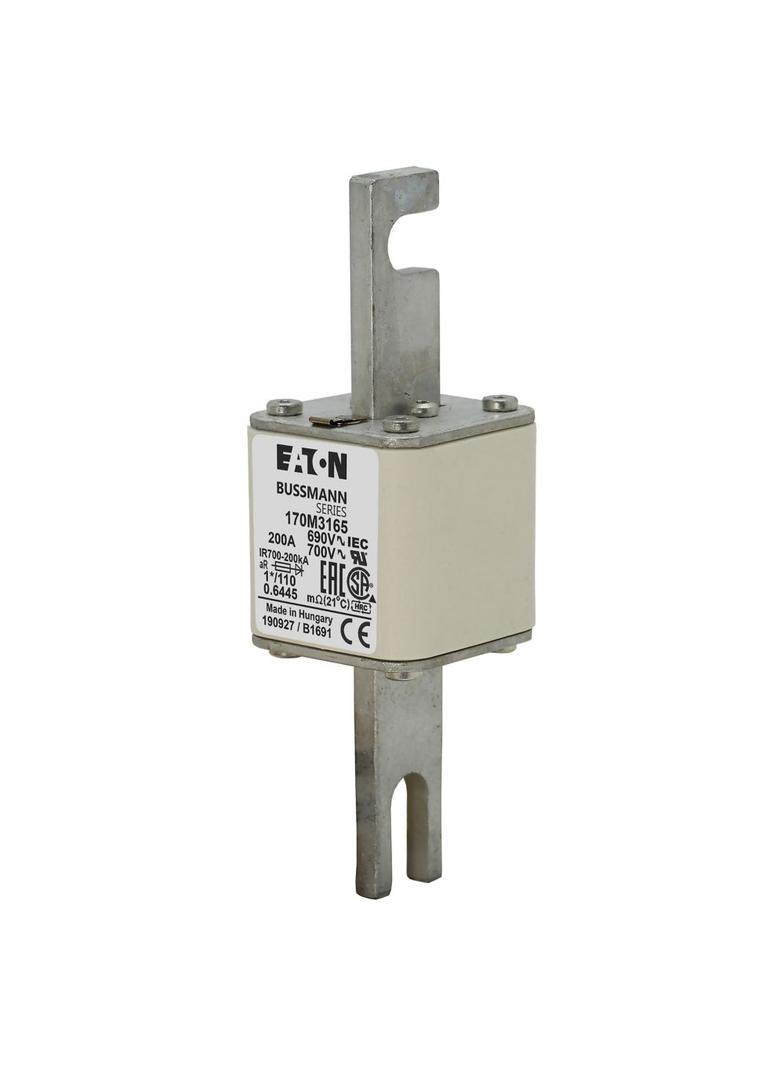 200A 690V 1*/110 aR INDICATOR FUSE Wkładka szybka 200A AC 690V rozmiar 1 45x45x134 mm 170M3165 EATON