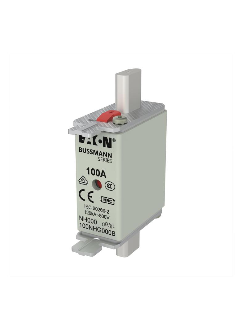 NH FUSE 100A 500V GG/GL SIZE 000 Wkładka NH000 100A 500V GL/GG podwójny wskaźnik 100NHG000B EATON