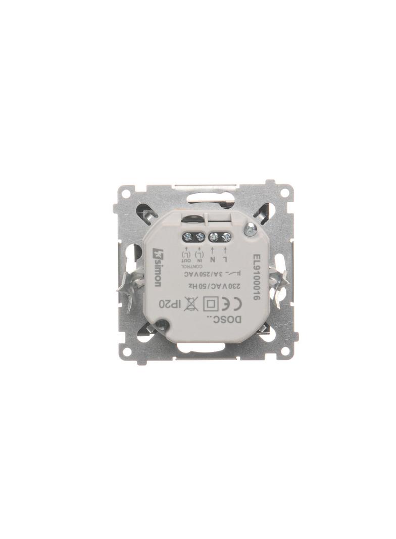 Simon 54 Oprawa oświetleniowa LED z czujnikiem ruchu 230 V AC 1.4 W białe ciepłe 3100 K czarny DOSC.01/49 KONTAKT