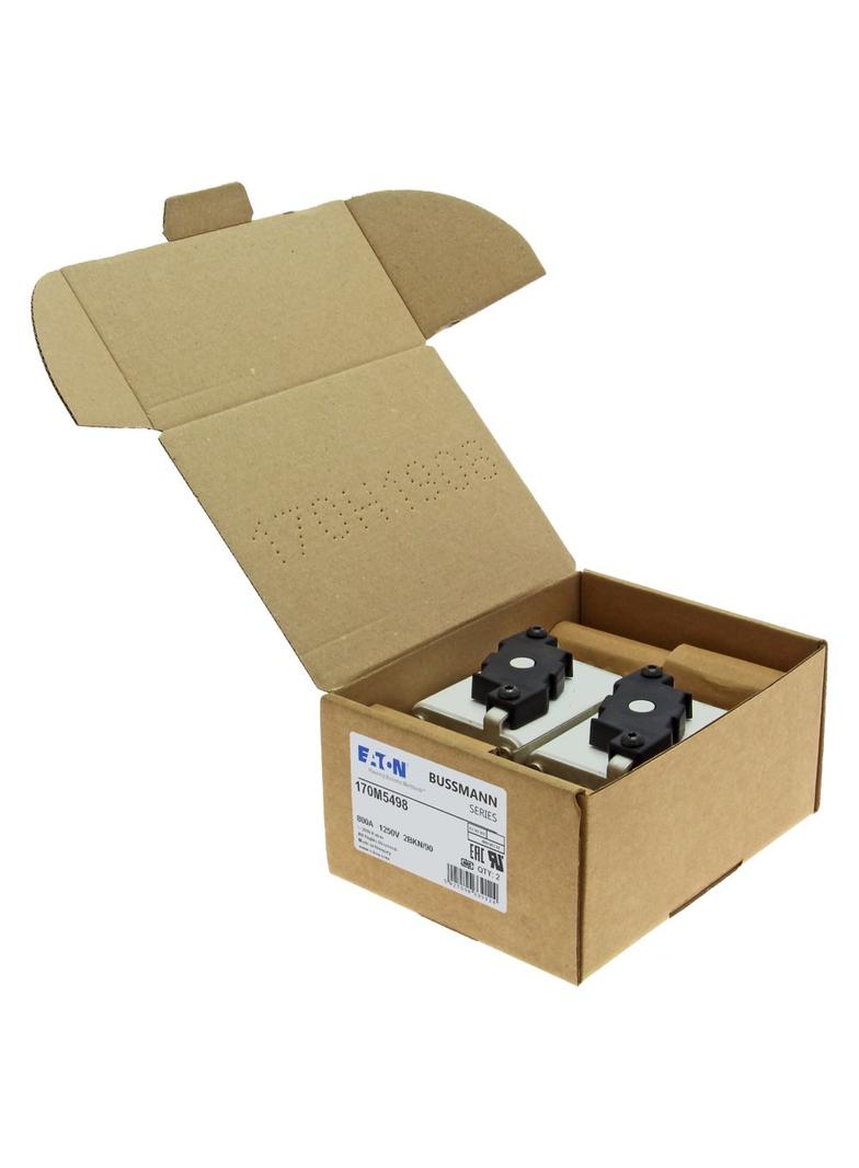 FUSE 800A 1250V 2BKN/90 AR CU Wkładka szybka 800A AC 1250V rozmiar 2 61x77x91 mm aR IEC UL 170M5498