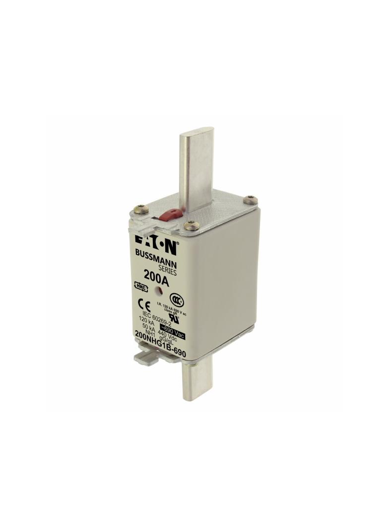 NH FUSE 200AMP 690V gG SIZE 1 Wkładka NH1 200A 690V GL/GG podwójny wskaźnik 200NHG1B-690 EATON