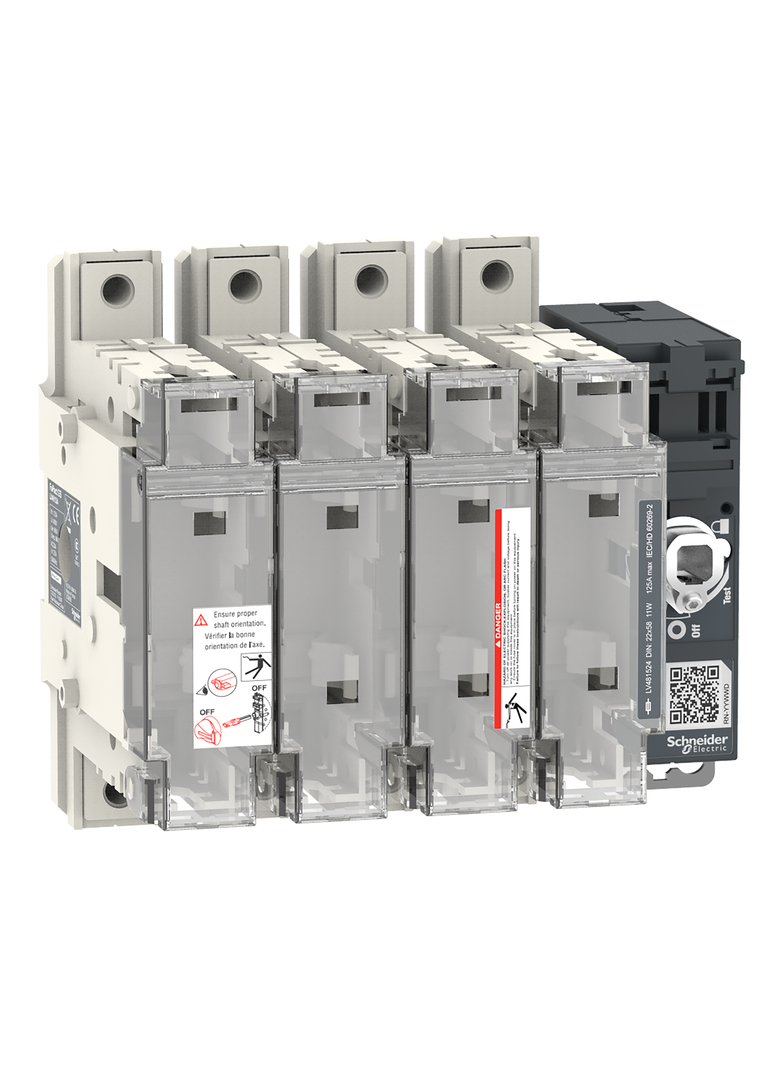 Rozłącznik bezpiecznikowy, FuPacT, 125A, 4P, NFC 22*58