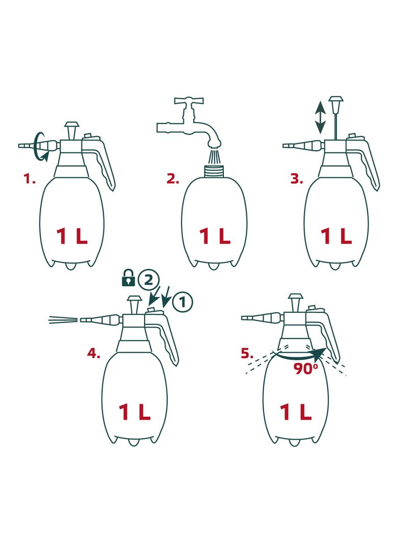 Opryskiwacz ciśnieniowy 1 L