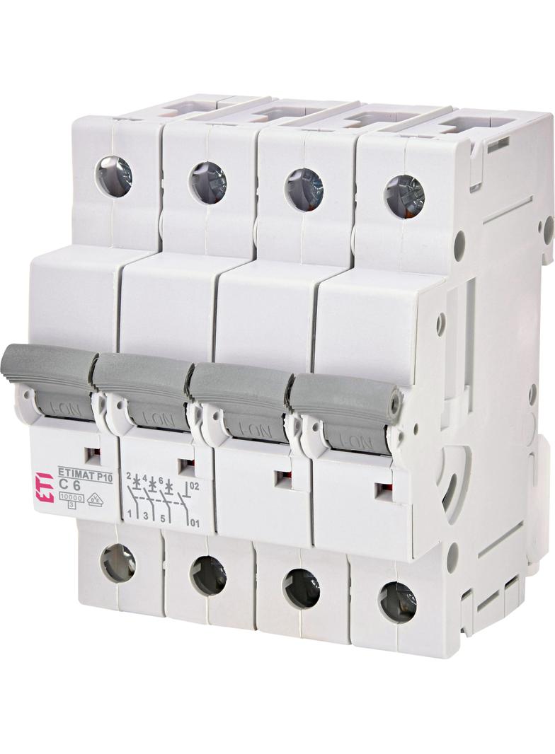Wyłącznik nadprądowy MAT P10 3P+N C6A 270641105 ETI