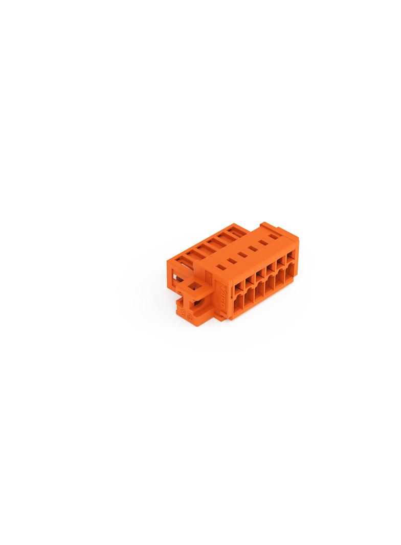 MCS-MINI Classic wtyk 6-boeg. pomarańczowy raster 3,81 mm /50szt./ WAGO