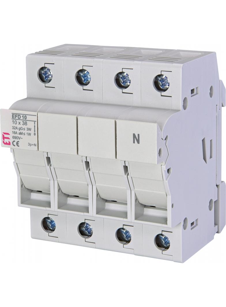 EFD 10-A 3p+N - Rozłącznik bezpiecznikowy z adapterem