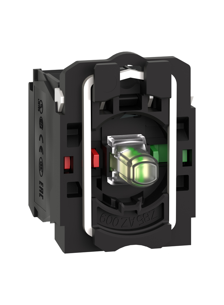 Harmony XB5 Korpus przycisku biały LED 24V NO+NC ZB5AW0B15