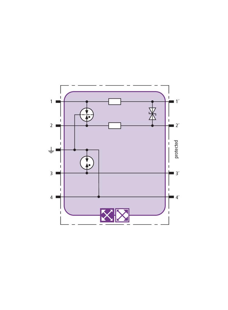 Moduł do ogranicznika przepięć BLITZDUCTOR XT, do Profibus-PA, K-Bus, ochrona 1 pary