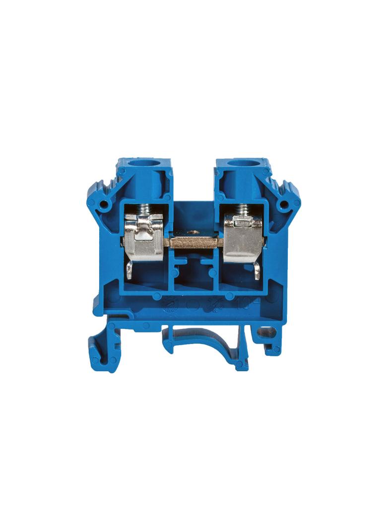 ZSG1-10.0Nn ,  Złączka szynowa gwintowa, seria NOWA, 10,0 mm2, TS 32,35, 1 tor, niebieski