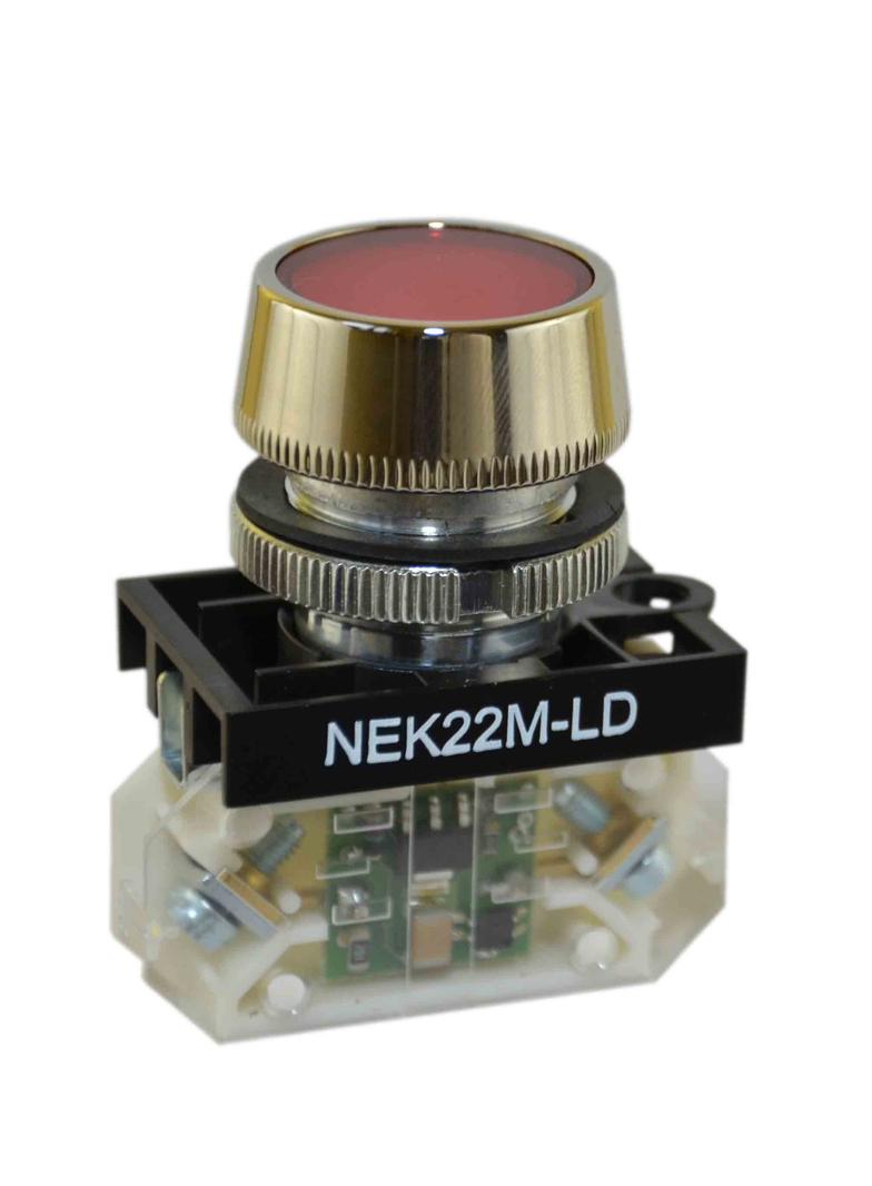 Lampka NEK22MLDB 24-230V czerwona