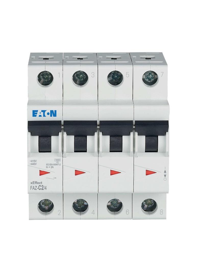 FAZ-C2/4 Wyłącznik nadprądowy 15kA C2A 4P 279049 EATON
