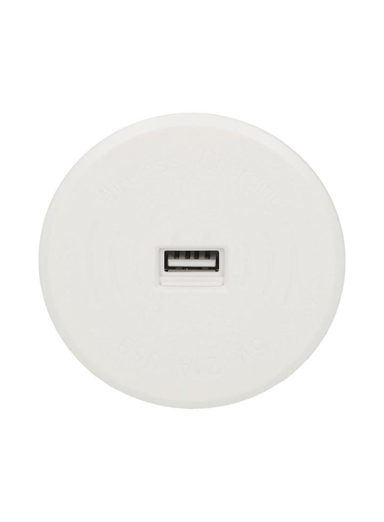 Bezprzewodowa ładowarka indukcyjna z dodatkowym portem USB biała OR-AE-1367/W ORNO