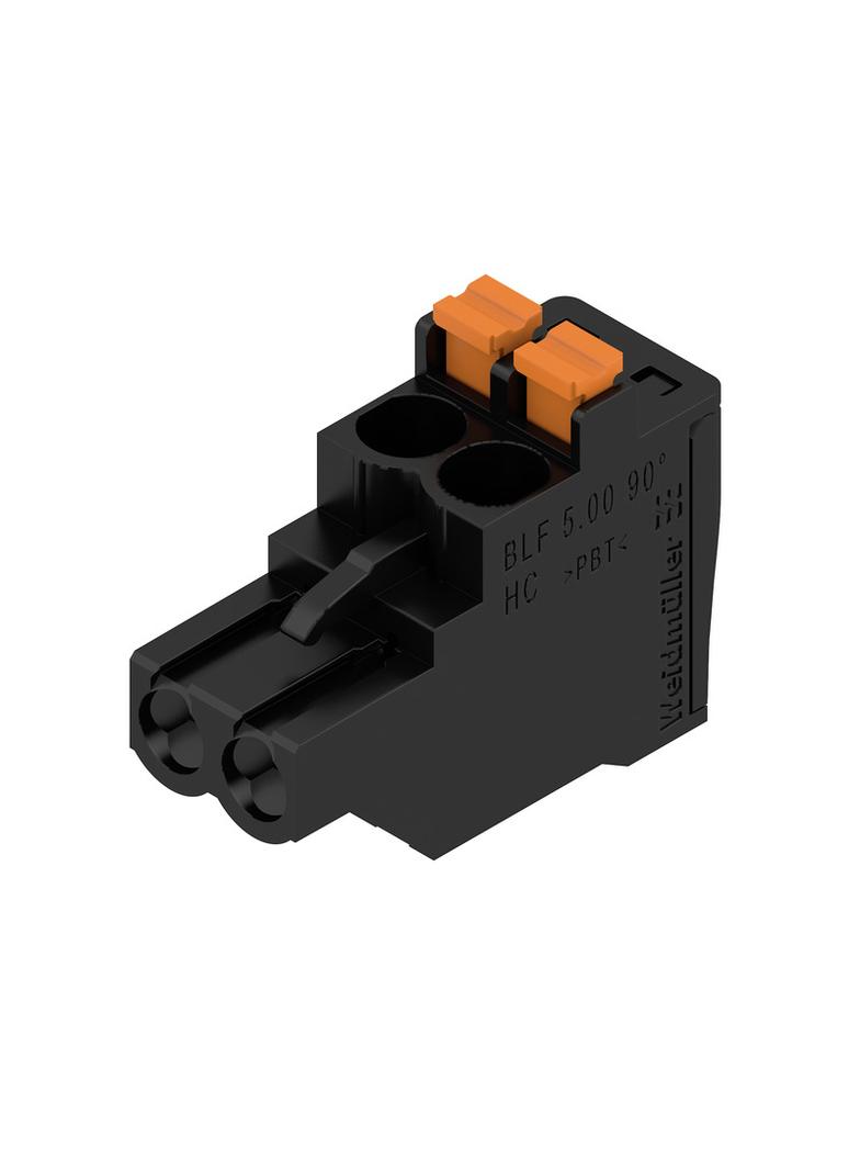 BLF 5.00HC/02/90 SN BK BX Wtyk PCB (złącze wiązki), 5.00 mm, Liczba biegunów: 2, PUSH IN, Złącze sprężynowe /180szt./ 1979270000 WEIDMÜLLER