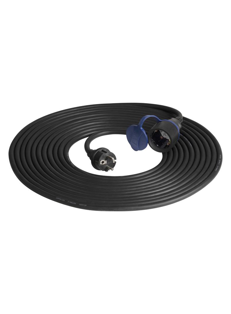 Przedłużacz warsztatowy bryzgoszczelny IP44, 1x2P+Z 10m,kabel gumowy olejoodporny H07RN-F 3x1,5mm2,