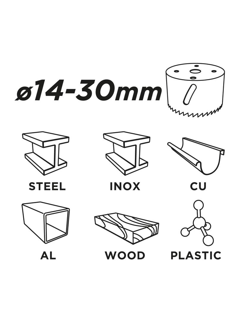 Adapter do otwornic bi-metalowych 14-30 mm