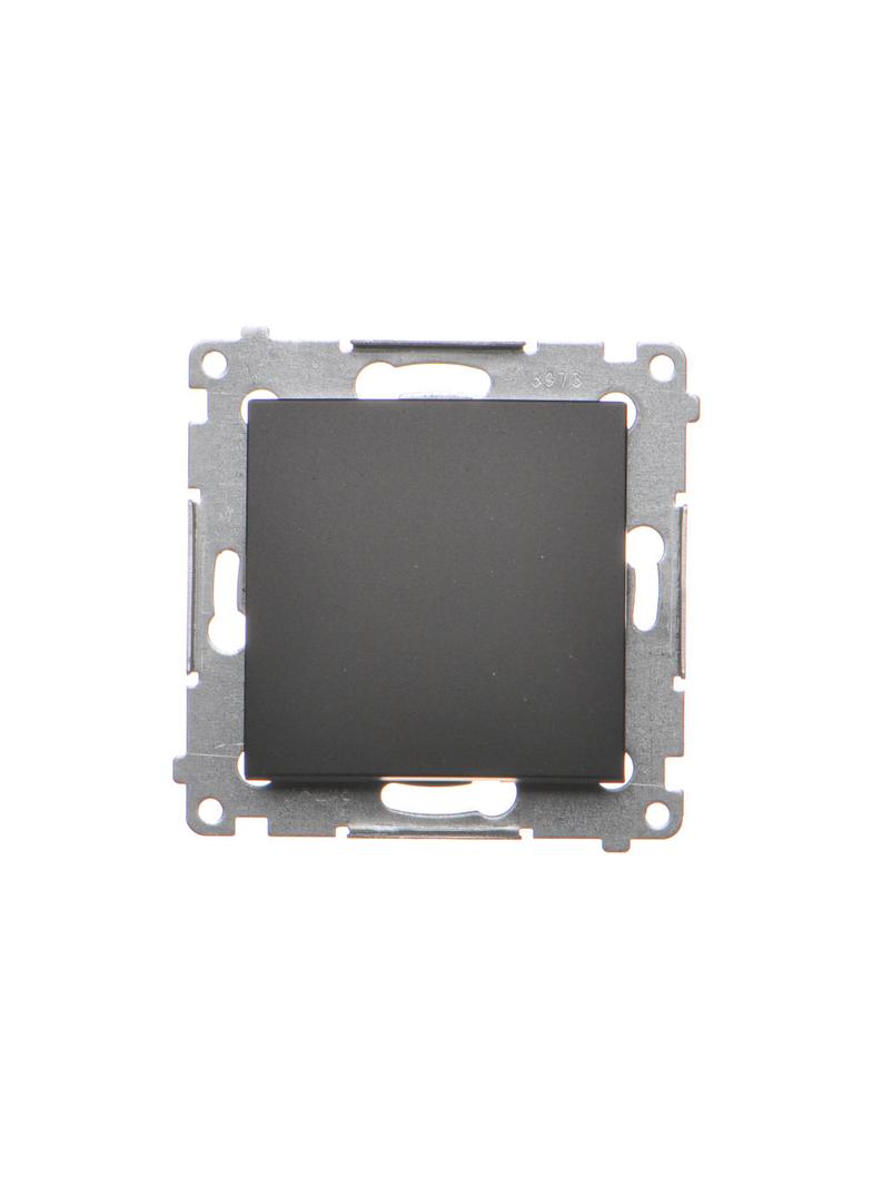 Simon 54 Przycisk pojedynczy zwierny bez piktogramu 16A z. śrub. czarny