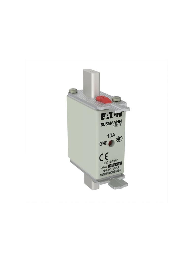 NH FUSE 10AMP 690V gG SIZE 000 Wkładka NH000 10A 690V GL/GG podwójny wskaźnik 10NHG000B-690 EATON