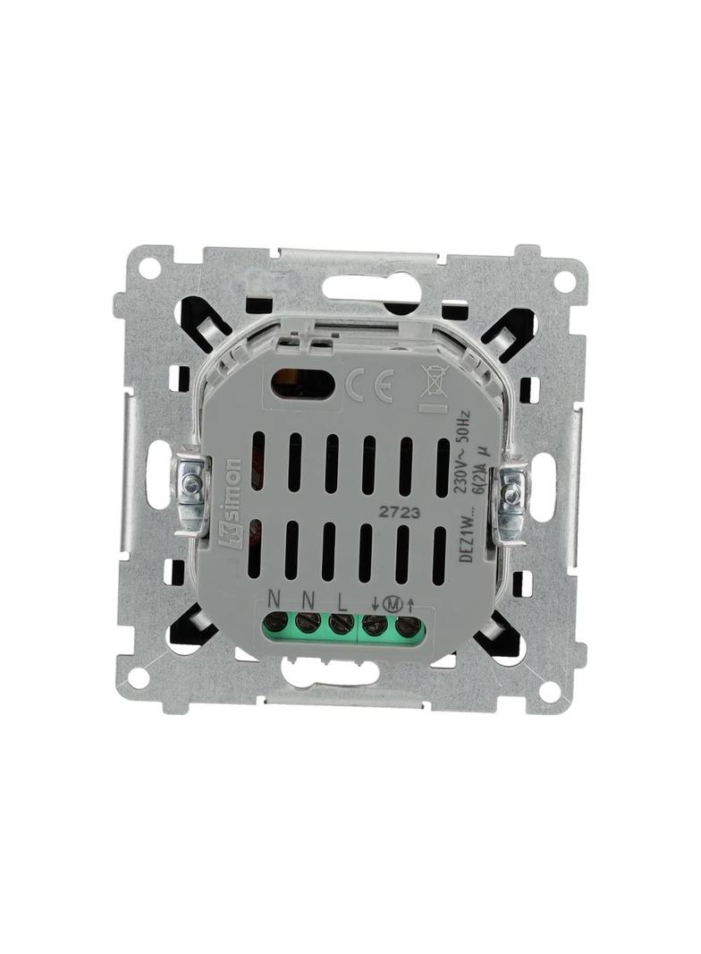 Simon 54 GO Sterownik przyciskowy do obsługi rolety żaluzji markizy firany sterowany smartfonem [WiFi] 2x5A 230V brąz mat DEZ1W.01/46 KONTAKT