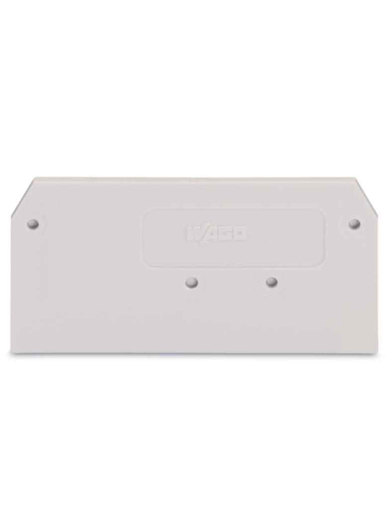 ścianka końcowa jasnoszara