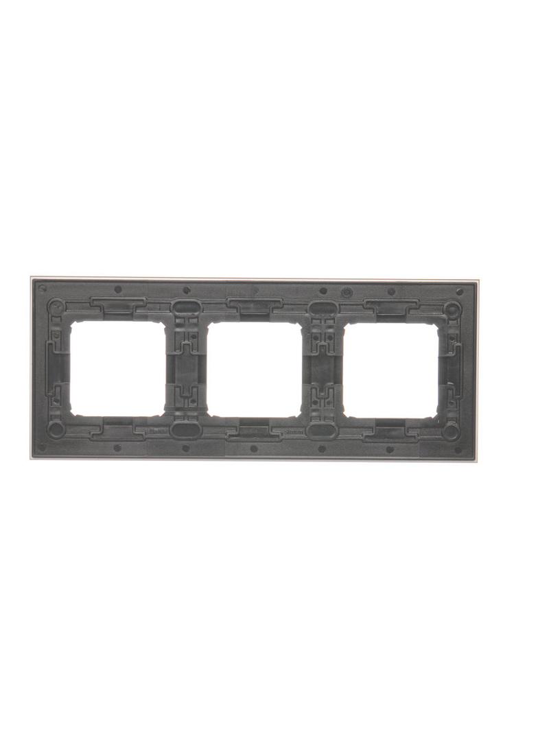 Simon 54 Nature Ramka 3-krotna Nature-Metal INOX KLASYCZNY IP20/IP44* (*IP44-należy zastosować zestaw uszczelek DUN3) DRN3/77 KONTAKT