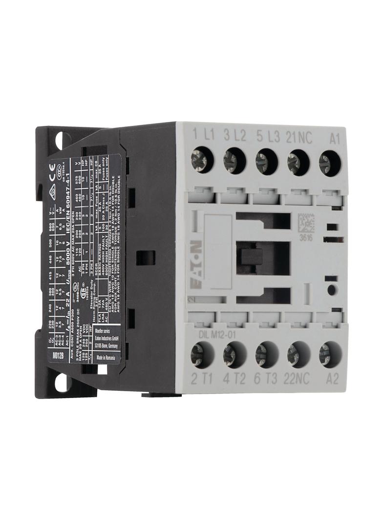 Stycznik mocy 12A 3P 24V DC 0Z 1R DILM12-01(24VDC) 276880 EATON