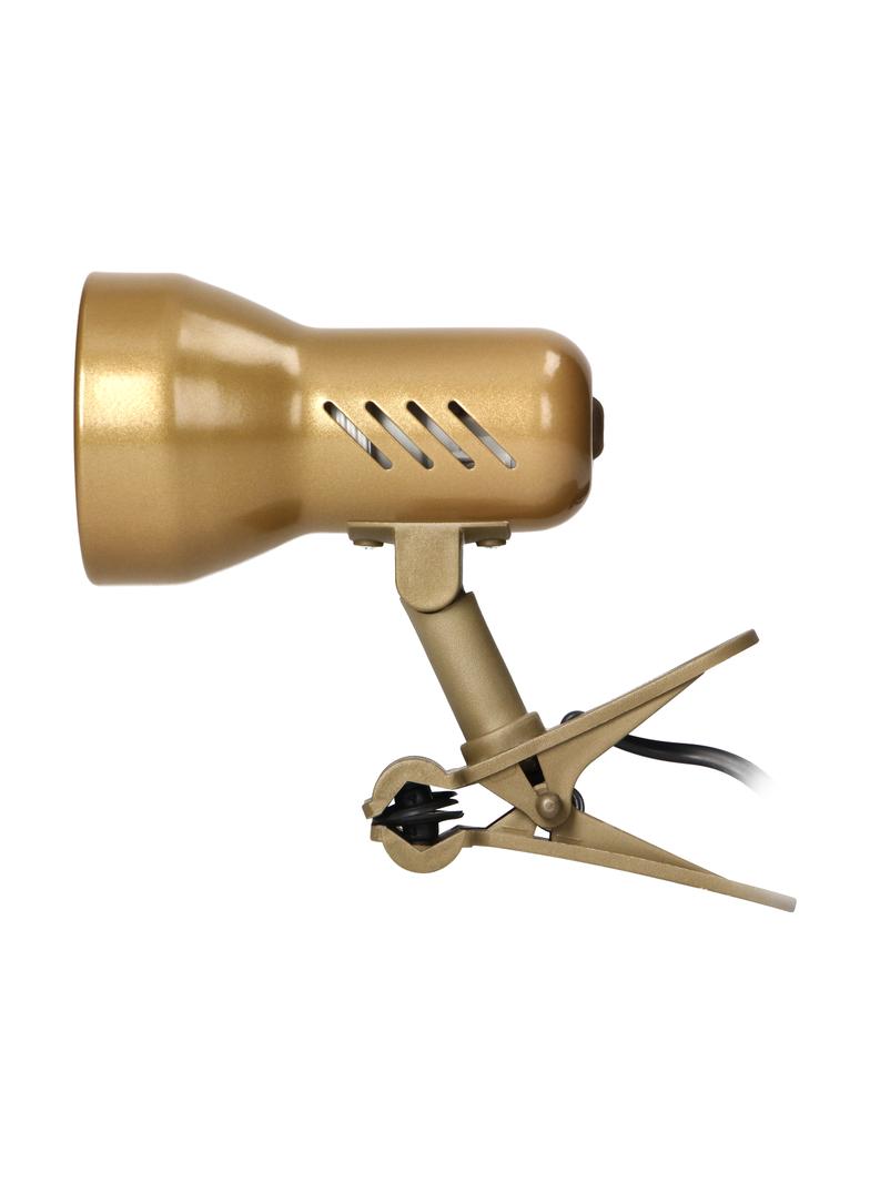 Dalla lampa biurkowa z klipsem 40W E27 stal + tworzywo złota DL-10/C ORNO