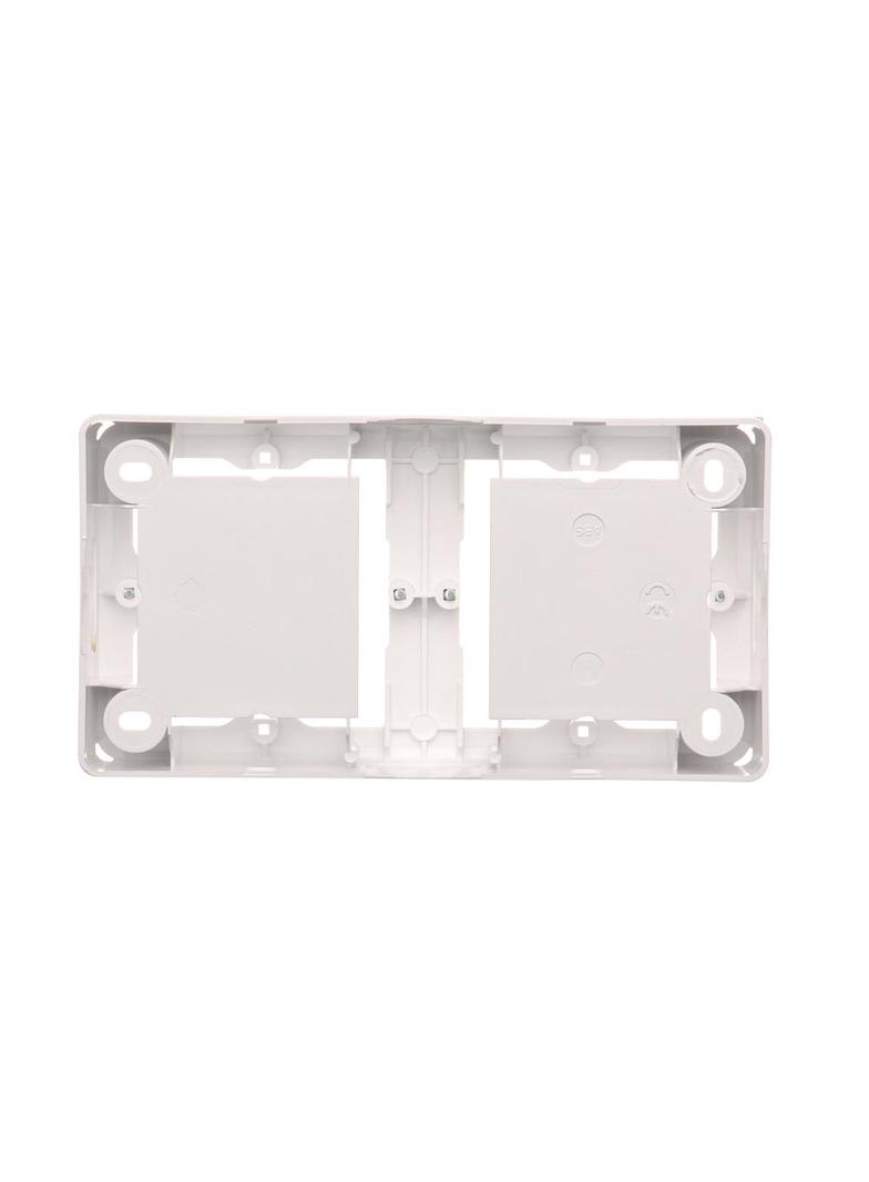 puszki instal. Puszka natynkowa płytka (31mm) podwójna biały