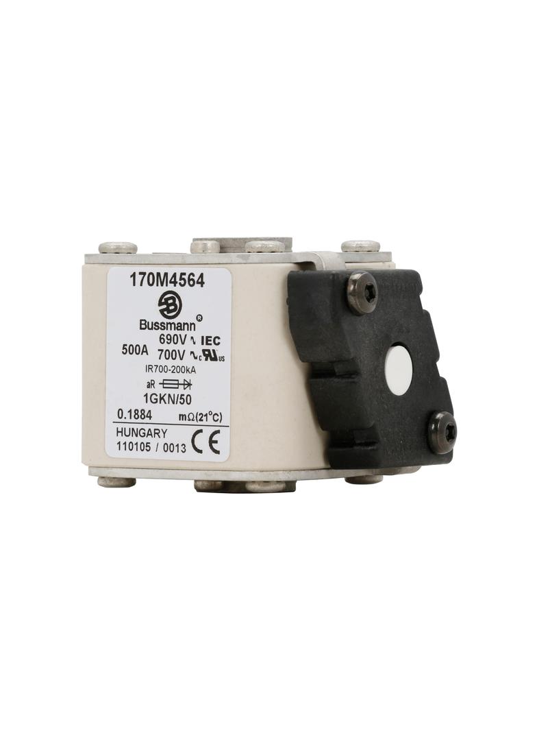 FUSE 500A 690V 1GKN/50 AR UC Wkładka szybka 500A AC 690V rozmiar 1 53x69x51 mm aR IEC UL, 170M4564 E