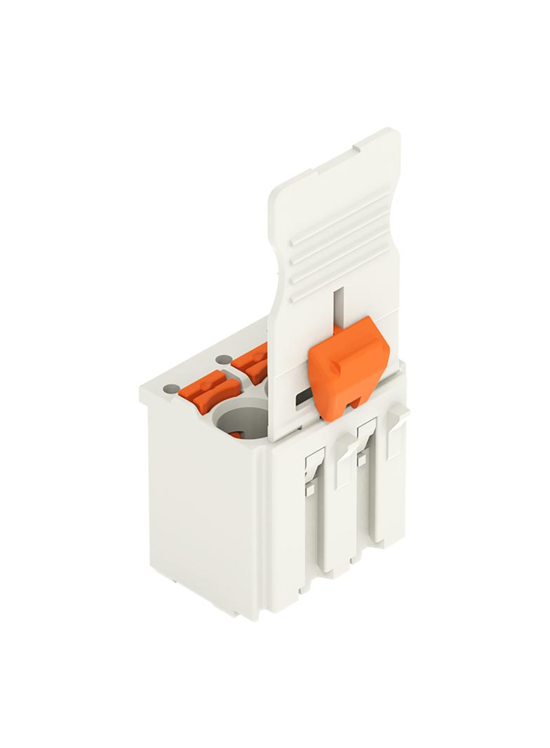 Gniazdo picoMAX raster 5mm 3‑biegunowe z płytką uchwytową i suwakiem 2092‑1103/002‑000 /100szt./ WAGO