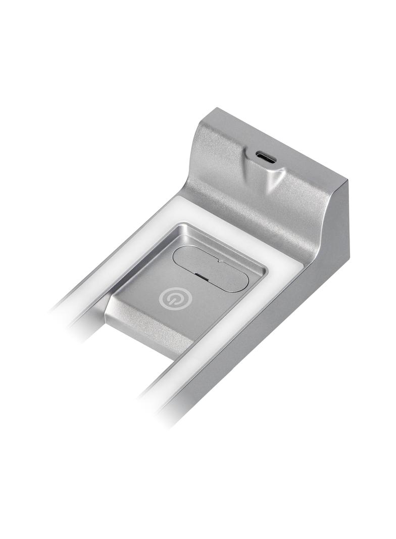 ARTUS zestaw 3 lampek podszafkowych LED, 3x3W, 3x225lm, 4000K, z włącznikiem dotykowym i USB, szare