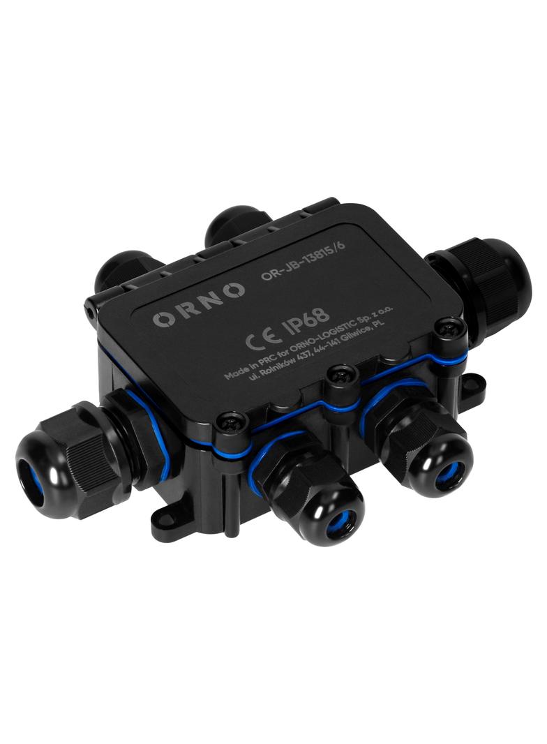 Puszka natynkowy HD IP68, 0,5-6,0mm2 ,2 dławnice M20, 4 dławnice M16 OR-JB-13815/6 ORNO