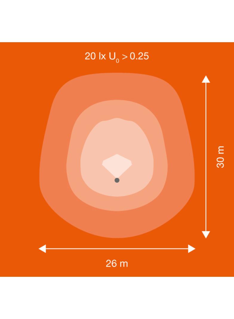 Naświetlacz FLOOD LED PERFORMANCE 150W 4000K ASYM 55x110 black