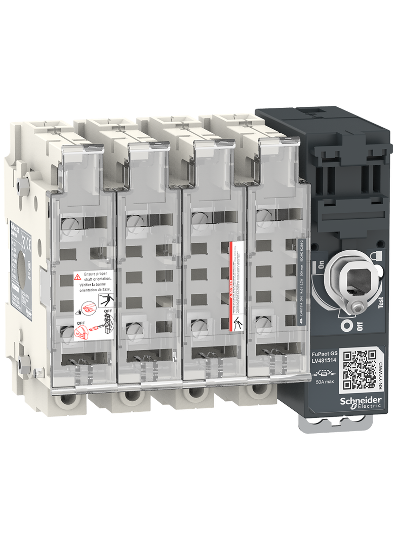 Rozłącznik bezpiecznikowy, FuPacT, 50A, 4P, NFC 14*51