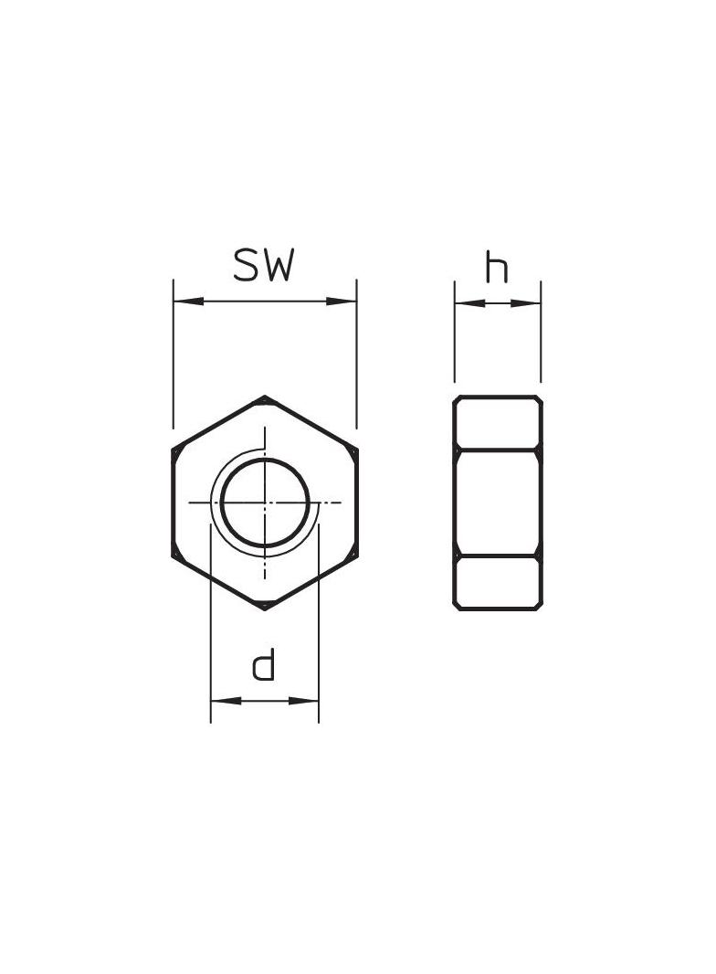 DIN934 M12, NAKRĘTKA SZEŚCIOKĄTNA M10 OC