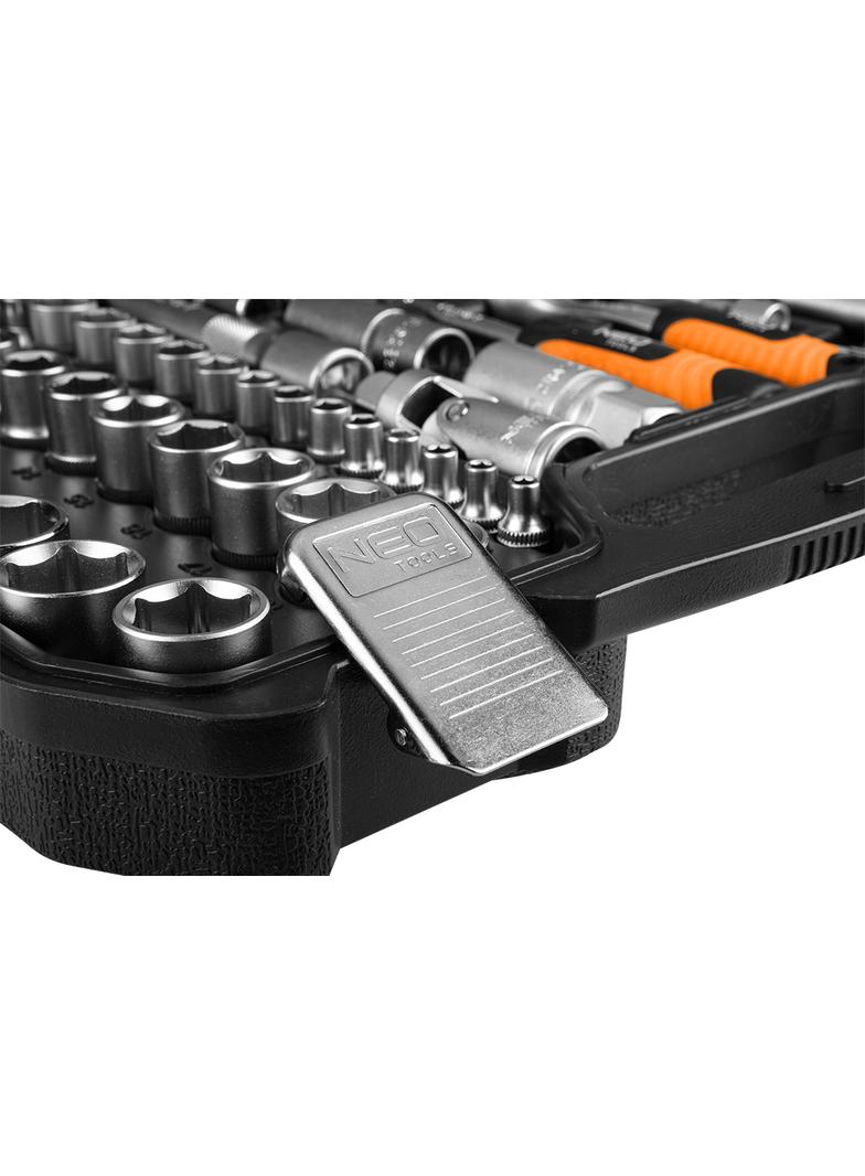 Zestaw kluczy 110 elementów 1/2",1/4", satynowy