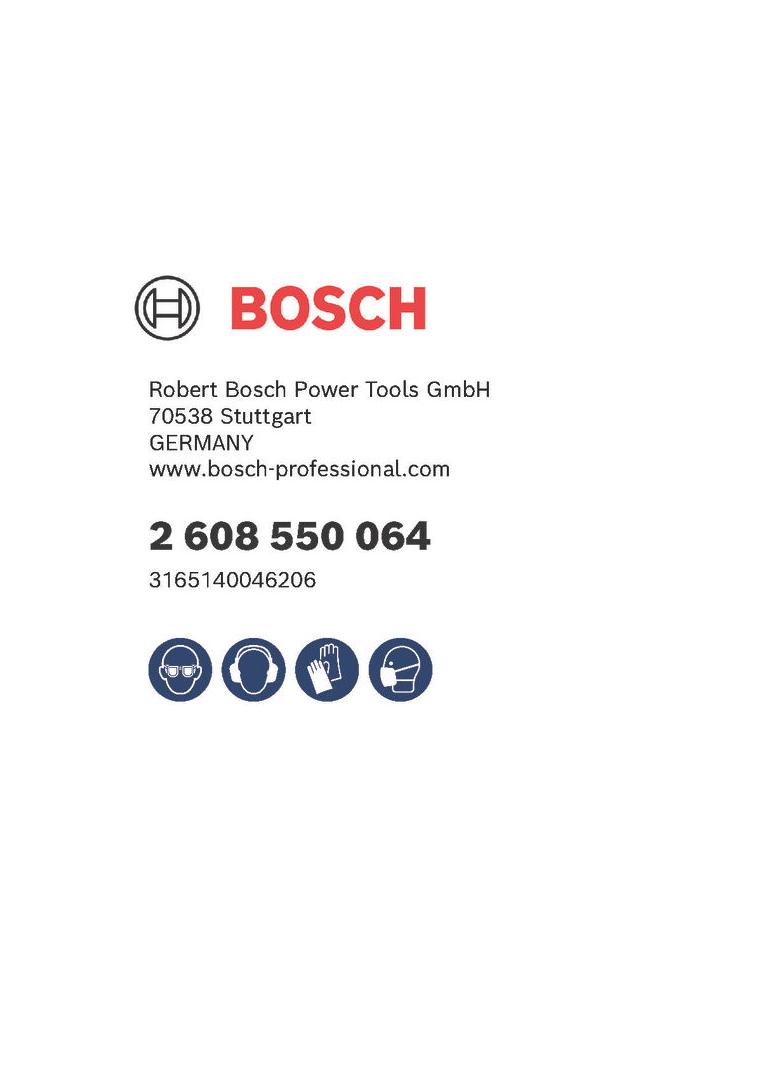 3-częściowy zestaw z koronką wiertniczą, SDS-plus 2608550064 BOSCH