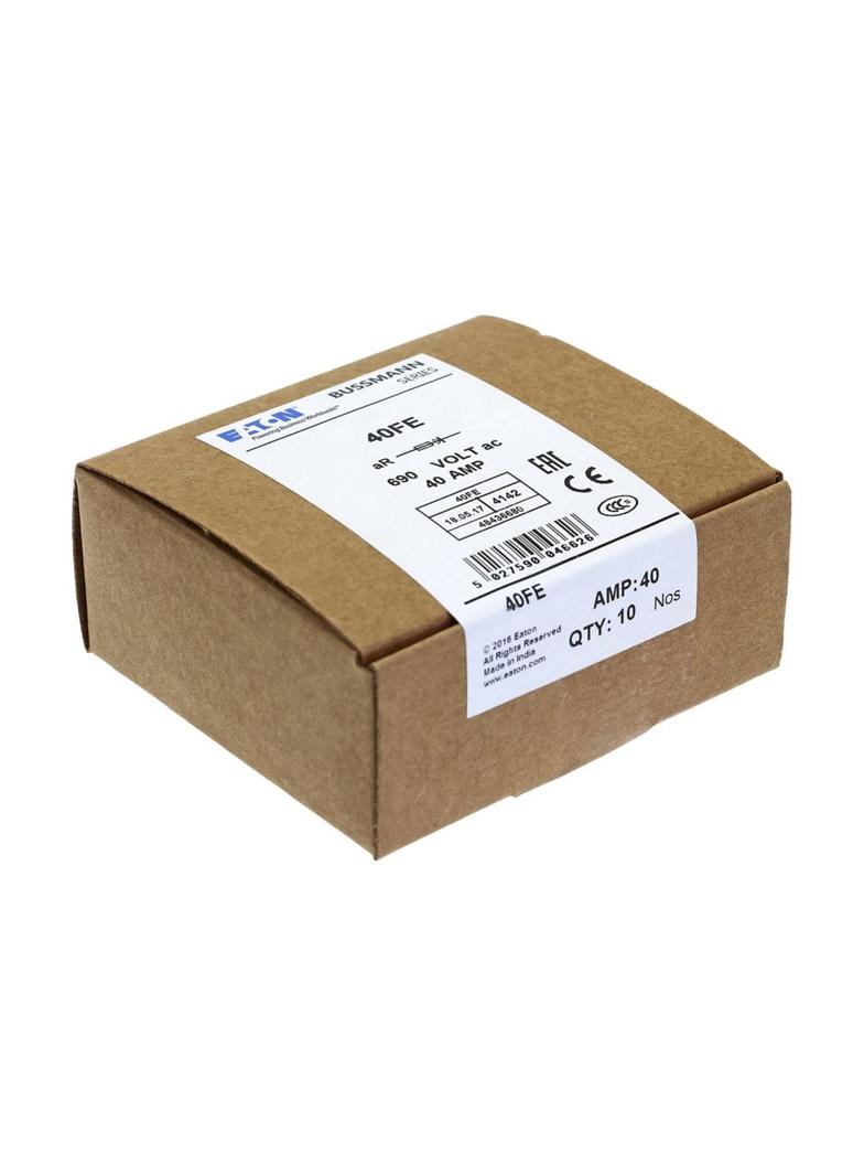 40A 690V IEC AC BS88 HIGH SPEED FUSE Wkładka szybka 40A AC 690V DC 500V BS88 19x77 mm aR, 40FE EATON