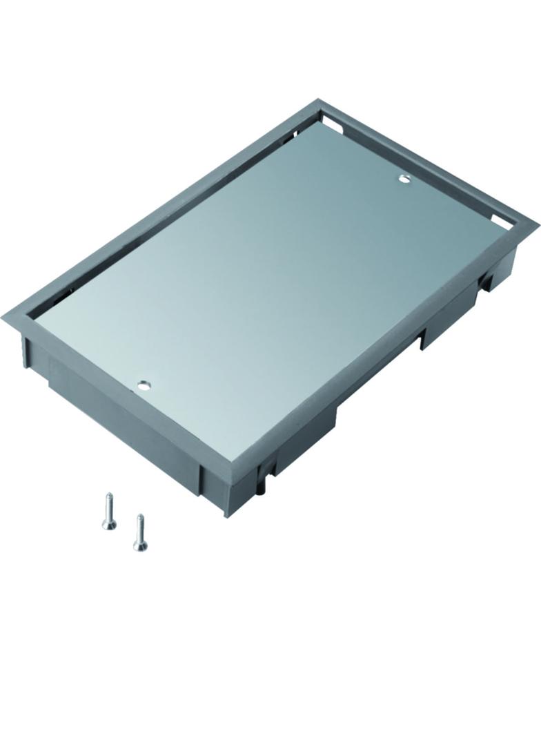 tehalit.VE-EE Pokrywa pełna płytki montaż E04 147X247 5mm stal szary PA BDE04057011 HAGER