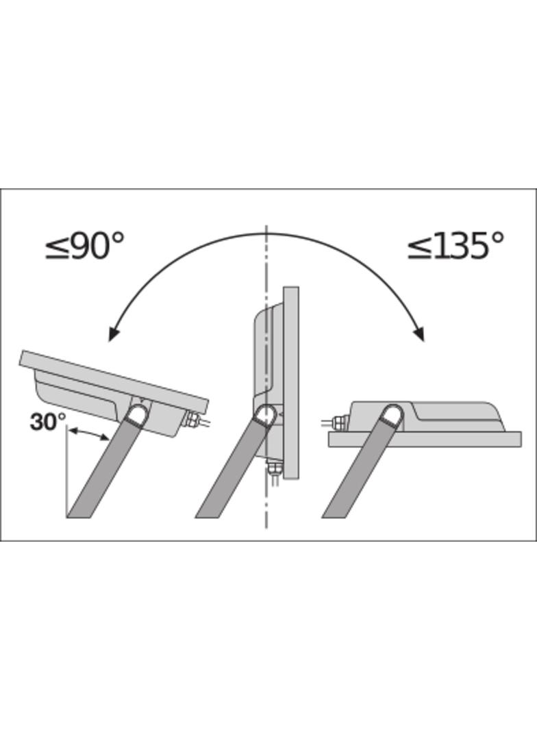 Naświetlacz FLOOD LED PERFORMANCE 165W 3000K SYM 100 black