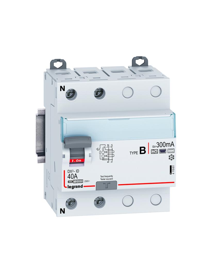 Wyłącznik Różnicowoprądowy P302 2P 40A 300Ma Typ B Serii DX3 411961 LEGRAND
