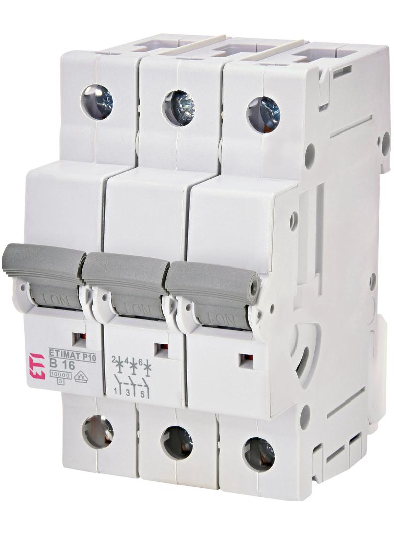 Wyłącznik nadprądowy MAT P10 3P B16A 271630108 ETI