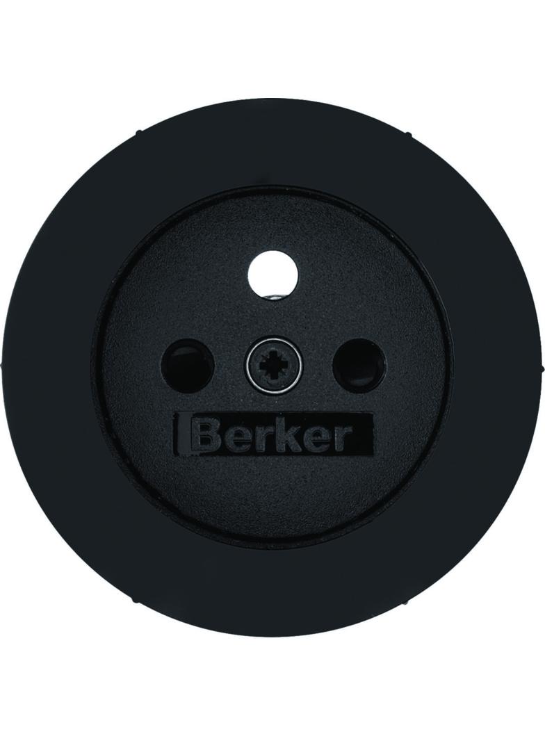 BERKER R.1/R.3 Płytka czołowa z przysłonami styków do gniazda z uziemieniem cz 3965762045 HAGER