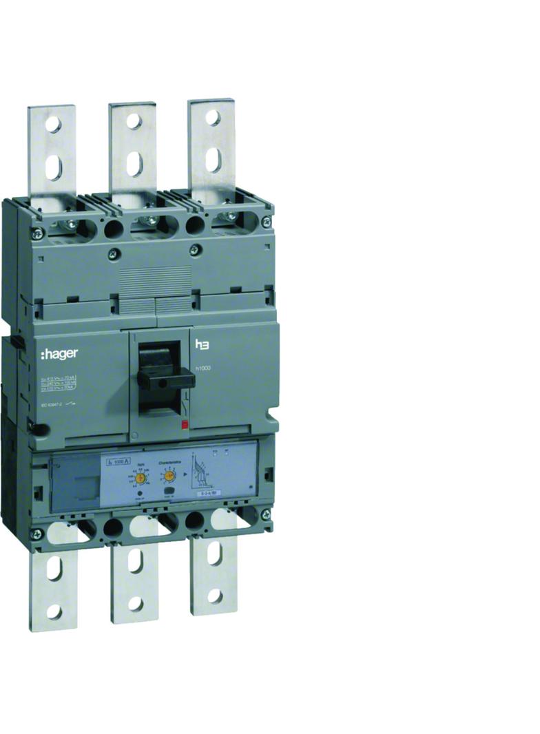 Wyłącznik mocy h1000 3P 50kA 630A LSI HNE630H HAGER