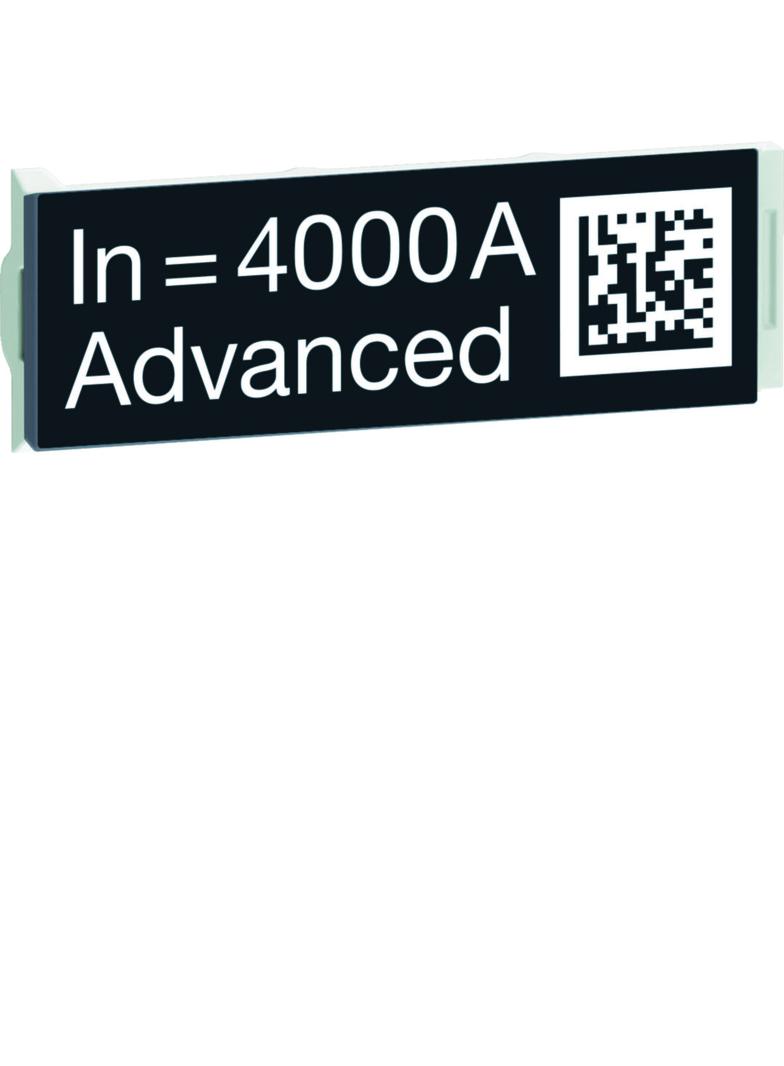 ACB HW4 Wtyczka z oznaczeniem znamionowym wyłącznika 4000A Advanced