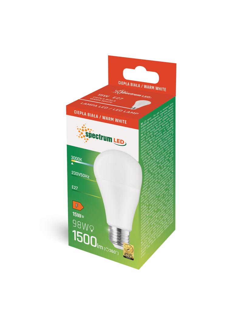 LED  GLS  E-27 230V 15W  ALU  WW SPECTRUM