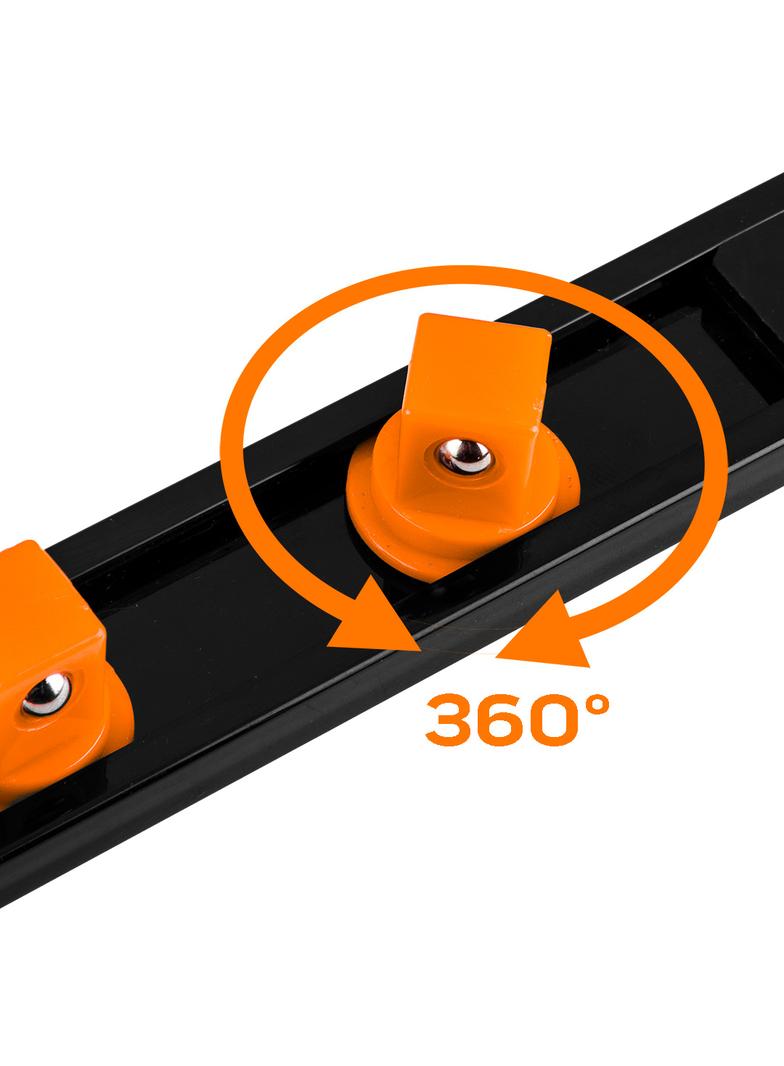 Uchwyty na nasadki 1/4", 3/8", 1/2" - zestaw 6 szt.