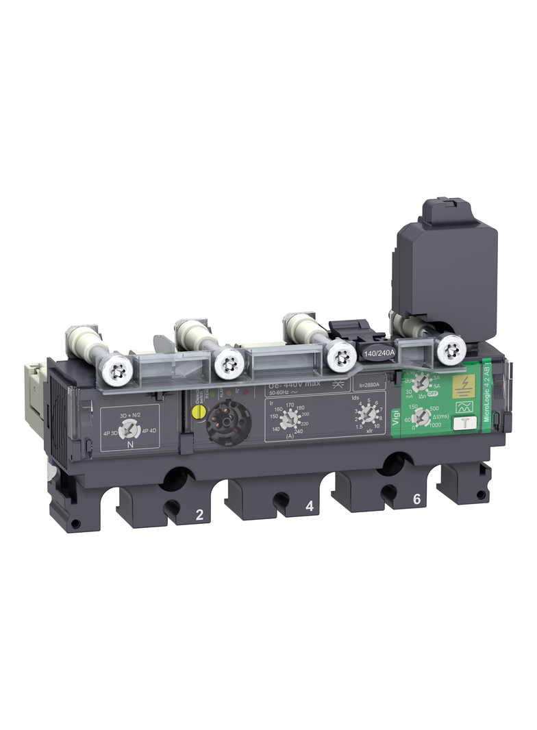 Wyzwalacz elektroniczny, ComPacT NSX, MicroLogic 4.2AB, 4P3D, 250A, do NSX250