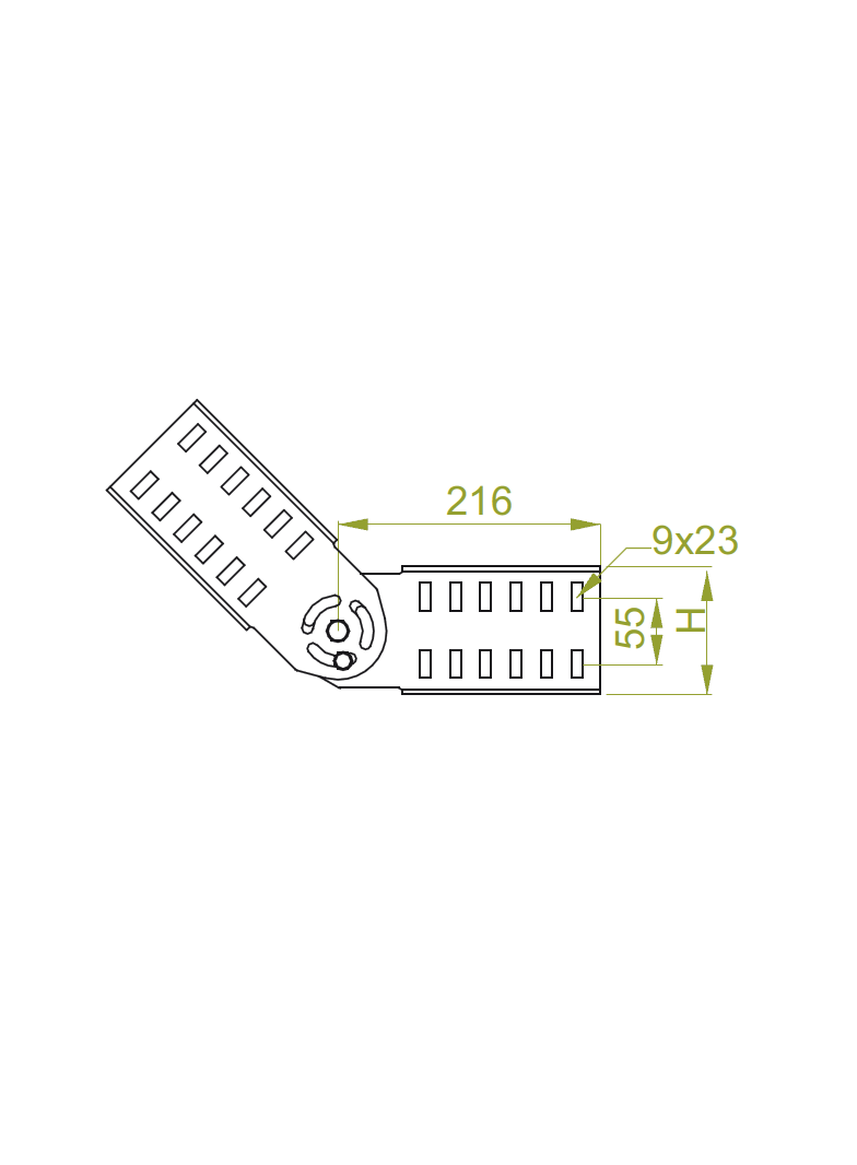 LGSUTH100 Łącznik przegubowy 3,0 mm
