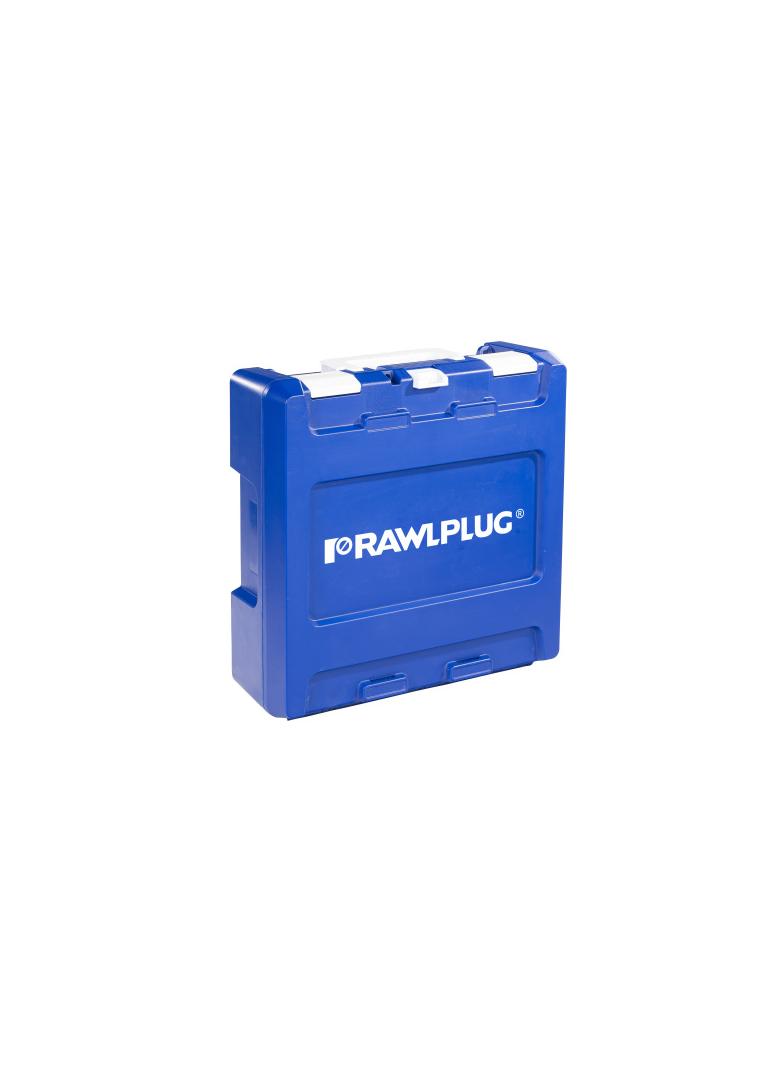 Młotowiertarka SDS plus 18V RawlHAMMER 20mm 2,0J – 2 akumulatory 5,0 Ah ładowarka 6,5 A walizka /1sz